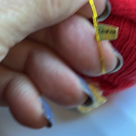 Vintage bendable smiling fuzzy gingerbread man ornament with red cap - Picture 6 of 10